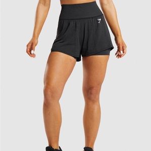 Brand new Black Gymshark Vital seamless 2.0 2-in-1 shorts